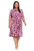 Revel Elbow Sleeve Midi in Graphic Provencal