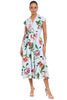 Rosemary Cotton Belted Shirt Dress in Wild Orchid