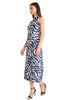 Quincy Midi Shift Dress in Leaf Wave