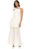Rowe Pearl Strap Pleated Maxi Dress