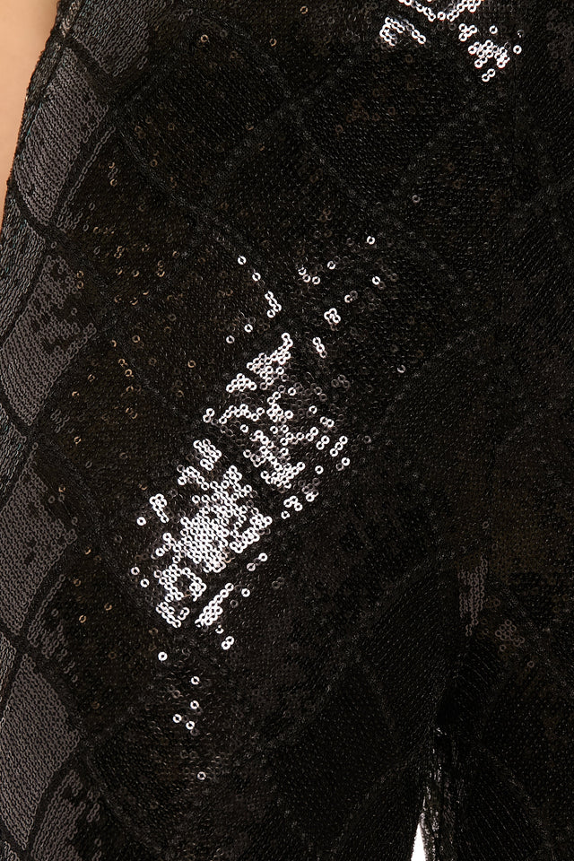 Tribeca in Diamond Sequin Pants