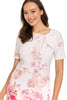 Suni Side Tie Neck Sheath in Rose Border