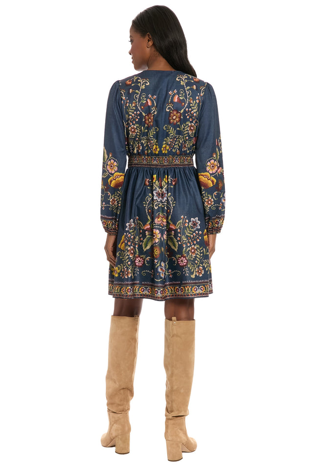 Tate Petite Knee-Length Long Sleeve Dress