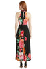 Zarina Petite Halter V-Neck Maxi Dress