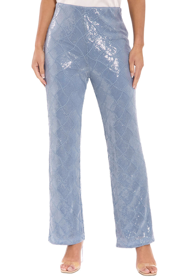 Tribeca in Diamond Sequin Pants