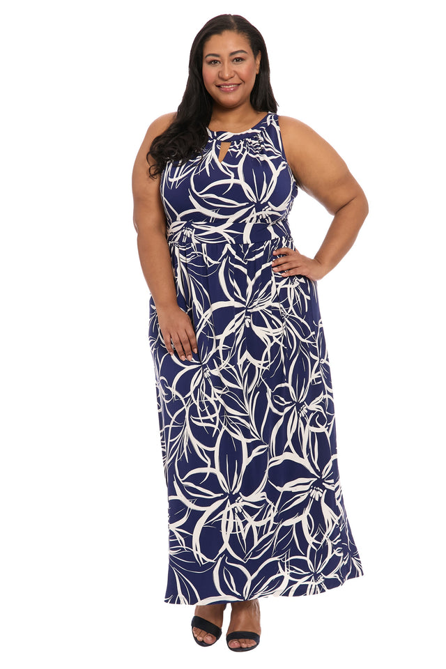 Simone Curve in Floral Scribble - FINAL SALE