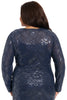 Rosaline Long Sleeve Diamond Sequin Blouse Top