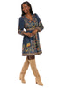Tate Petite Knee-Length Long Sleeve Dress