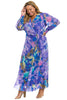Ruth Long Bishop Sleeve Maxi in Majestic Garden