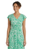 Tay in Linear Floral Maxi Flutter Sleeve Dress
