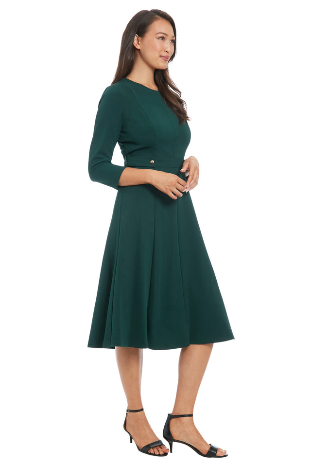 Saie A-line Midi Dress
