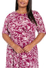 Revel Elbow Sleeve Midi in Graphic Provencal