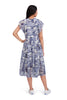 Trini Flutter Sleeve Tiered Midi