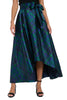 Roosevelt Voluminous Plaid Tie-Front Skirt