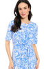 Revel Elbow Sleeve Midi in Graphic Provencal