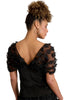 Tudor 3D Mesh Flower Shawl Blouse