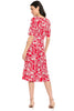 Revel Elbow Sleeve Midi in Graphic Provencal
