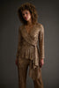 Tribeca Sequin Top Long Sleeve Peplum