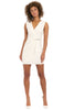 Roxanne Sleeveless Cascade Mini Dress
