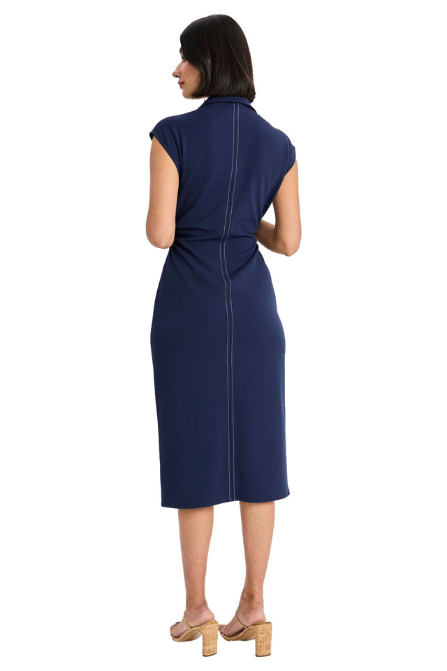 Yasmin Sleeveless Button Front Shirtdress