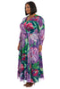 Ruth Long Bishop Sleeve Maxi in Majestic Garden
