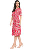 Revel Elbow Sleeve Midi in Graphic Provencal