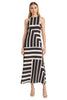 Quincy Midi Shift Dress in Intersection Stripes
