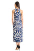 Quincy Midi Shift Dress in Leaf Wave
