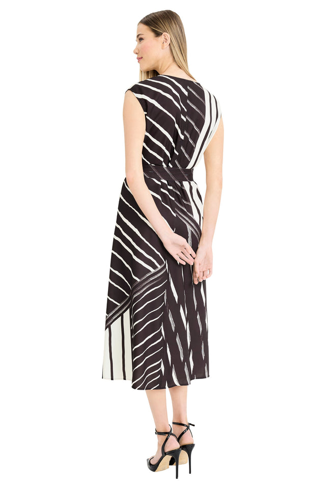 Sakura V-Neck Midi with Waist Tie