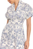 Ysabela Short Sleeve Pleated Fit Midi